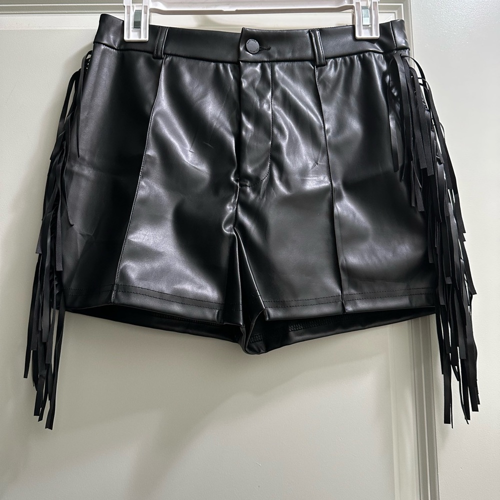 SHEIN Western Fringe Short, Size L
